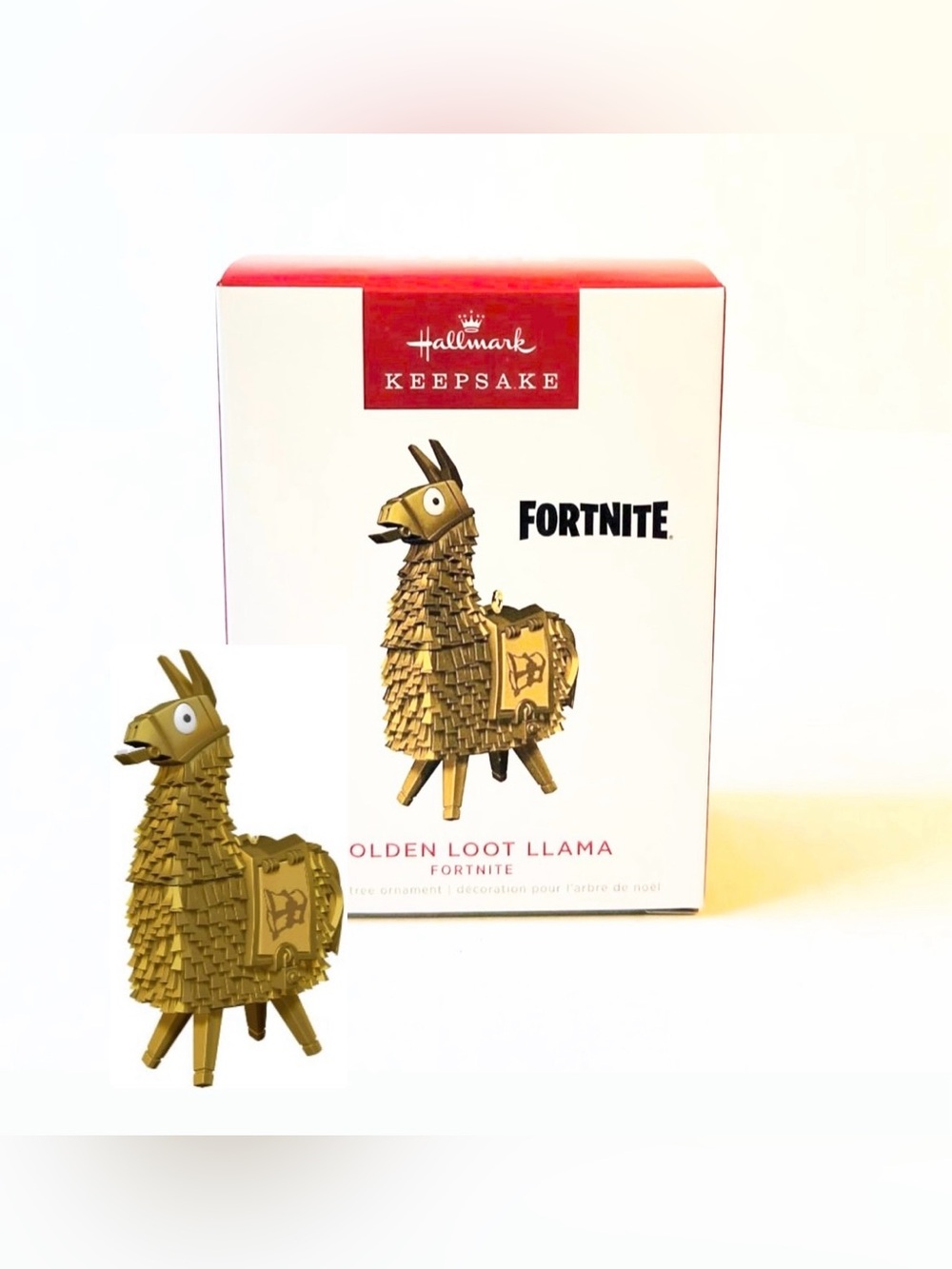 Hallmark Keepsake 2022 Fortnite Golden Loot Llama Ornament